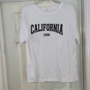 CALIFORNIA white t-shirt
